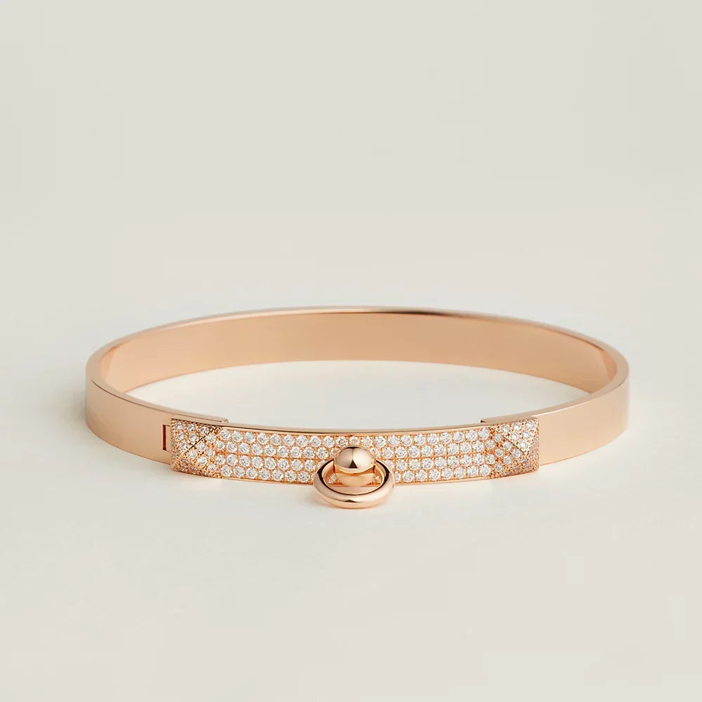 18K Collier De Chien Diamond H Bracelet
