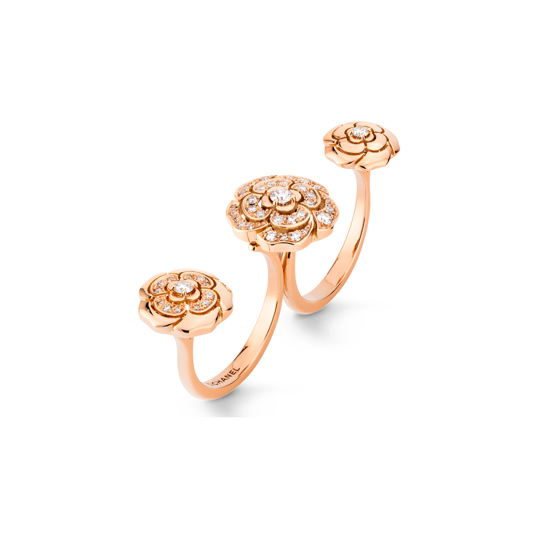 18K Chanel Extrait De Cam¡§|lia Transformable Ring