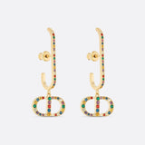 18k Dior 30 Montaigne Crystals Earrings