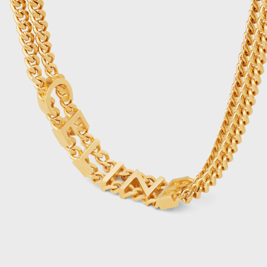 18K CE Triomphe Gourmette Necklace