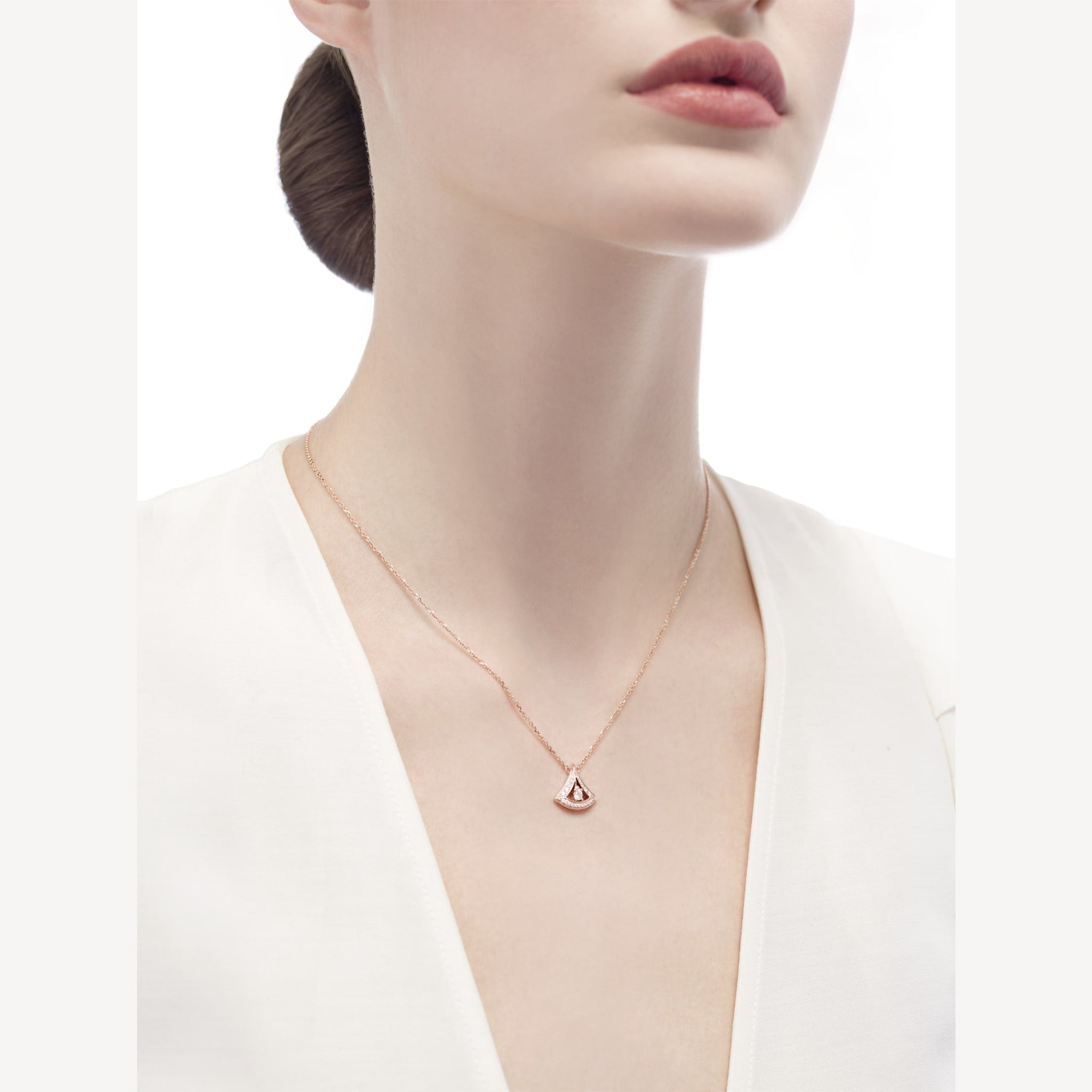 18K Divas' Dream Pave Diamond Openwork Necklace