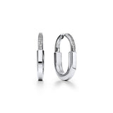 18K T Lock Diamonds Medium Earrings
