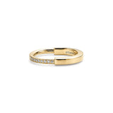 18K T Lock Diamonds Yellow Gold Ring