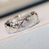 18K White Gold CC Coco Crush Diamonds Ring