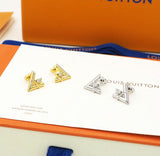 18K Louis Volt One Earrings