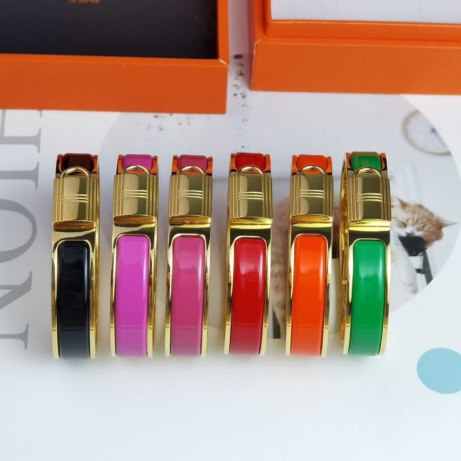 18K Clic Cadenas Red H Bracelet
