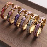 18K Clic H Purple Bracelet
