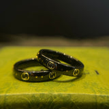 18K GG Icon Black Corundum Ring
