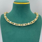 18K GG Gold Pearl Chain Necklace