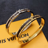 18K Louis Vintage  Leather Bracelet