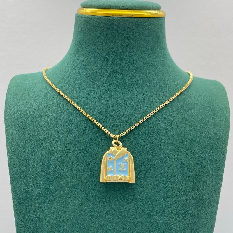18K Louis Dress Gold Necklace