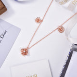 18K CD D-Millefiori Necklace