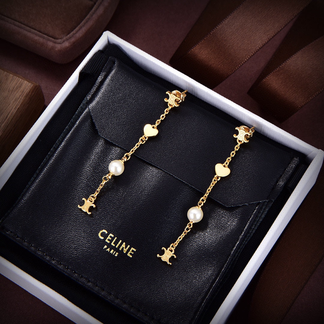 18K CE Coeur Earrings