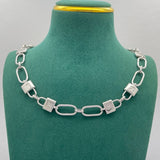 18K Louis Lock Gold Chain Necklace