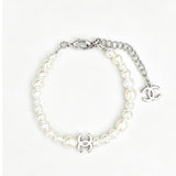 18K CC 26C Pearl Gold Bracelet