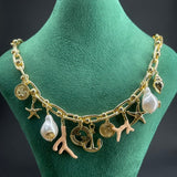 18K GG Interlocking G Element Gold Necklace