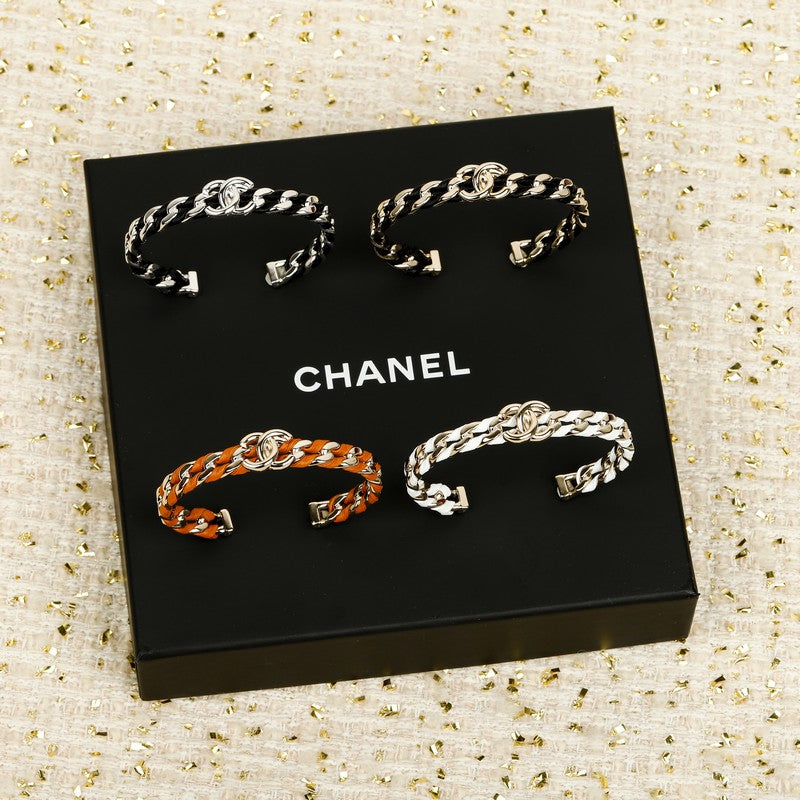 18K CC Color Leather Bracelet