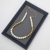 18K CC Pearl Choker Necklace