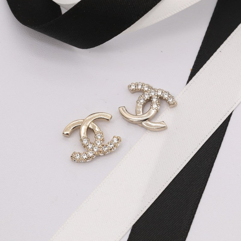 18K CC Pave Diamond Earrings