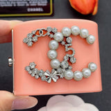 18K CC Pearl & Diamond Pink Cuff Bracelet