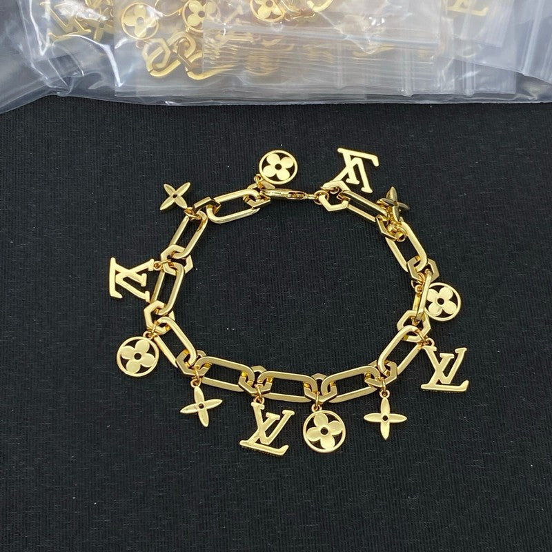 18K Louis Blossom Gold Chain Bracelet