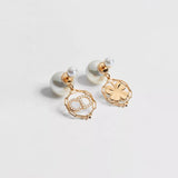 18K CD Tribales Pearl Gold Earrings