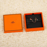 18K Chaine D'Ancre Rose Gold Diamond Earrings