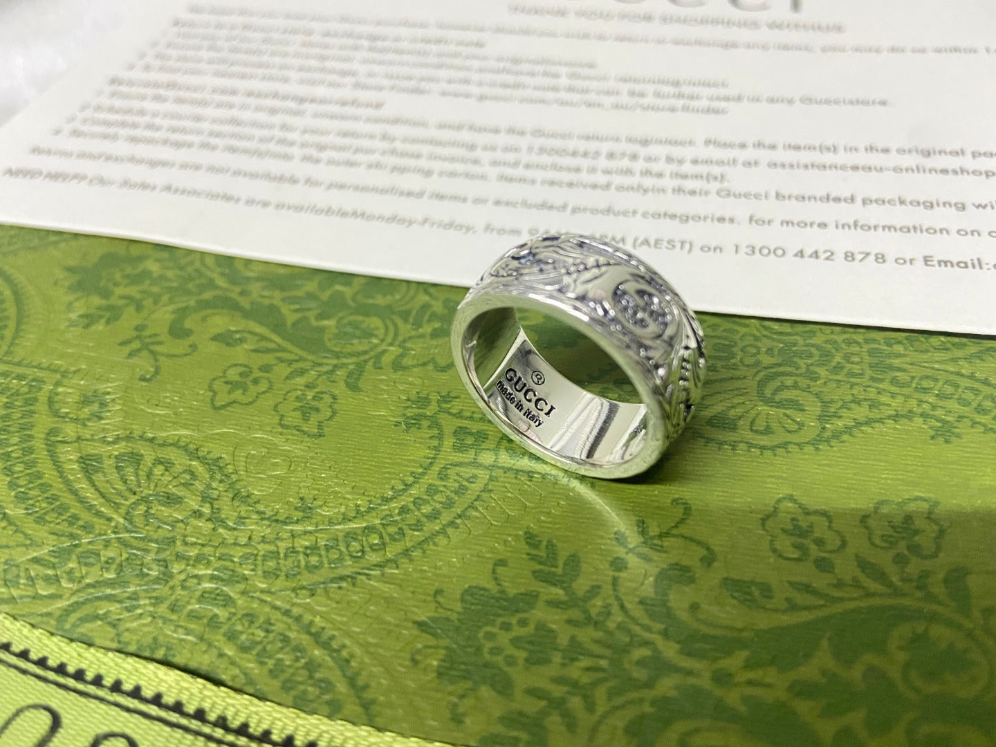 GG Feline Head Ring