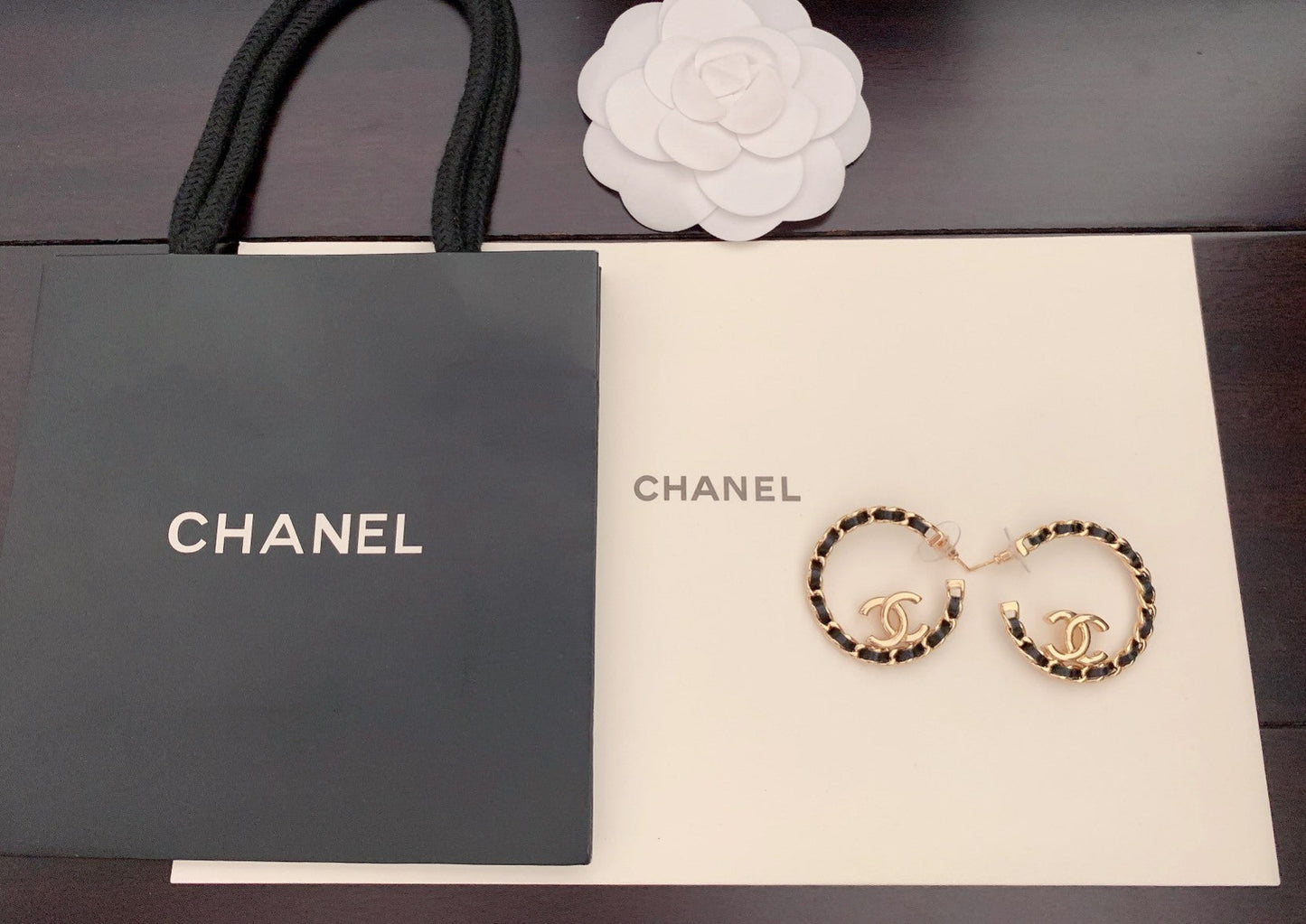18K CC Strass Earrings