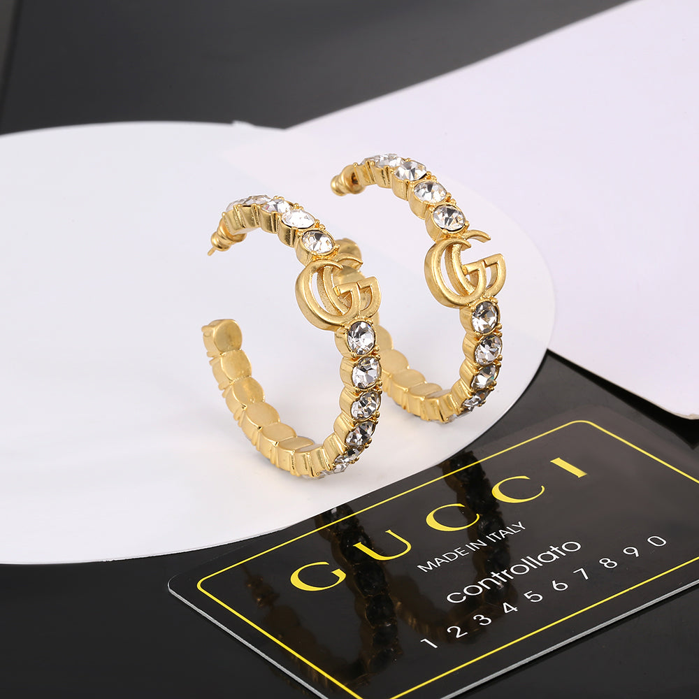 18K GG Circle Earrings