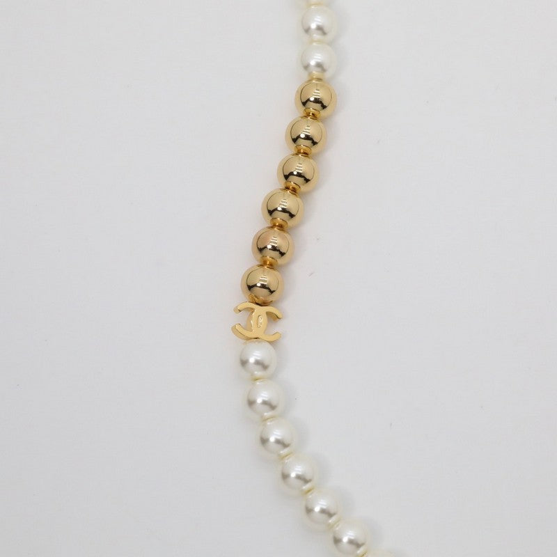 18K CC Pearl Choker Necklace
