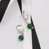 18K CC Emerald Small Drop Earrings