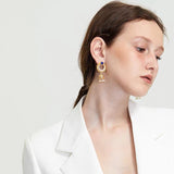 18K BV Circle Diamonds Earrings