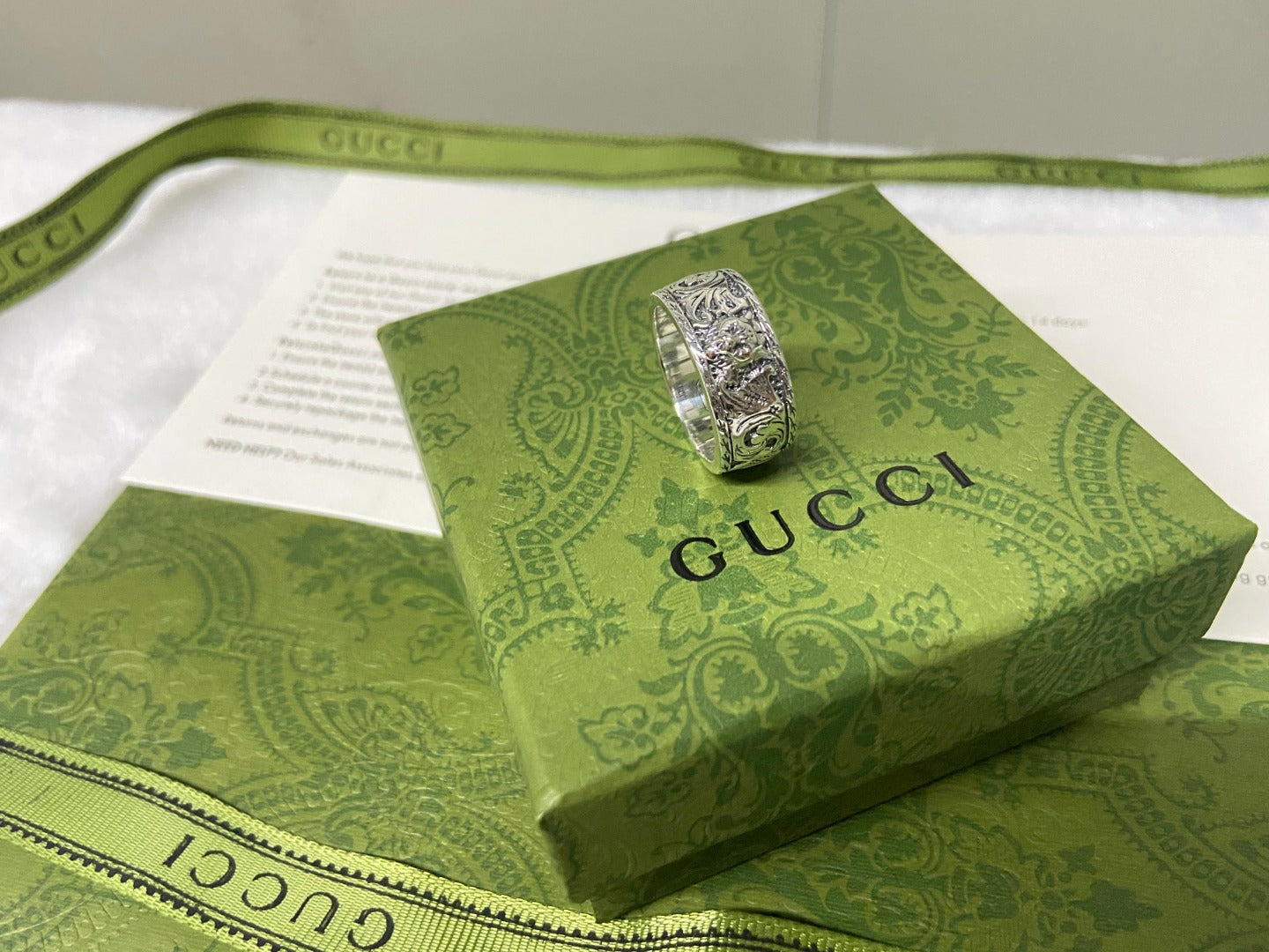 GG Feline Head Ring