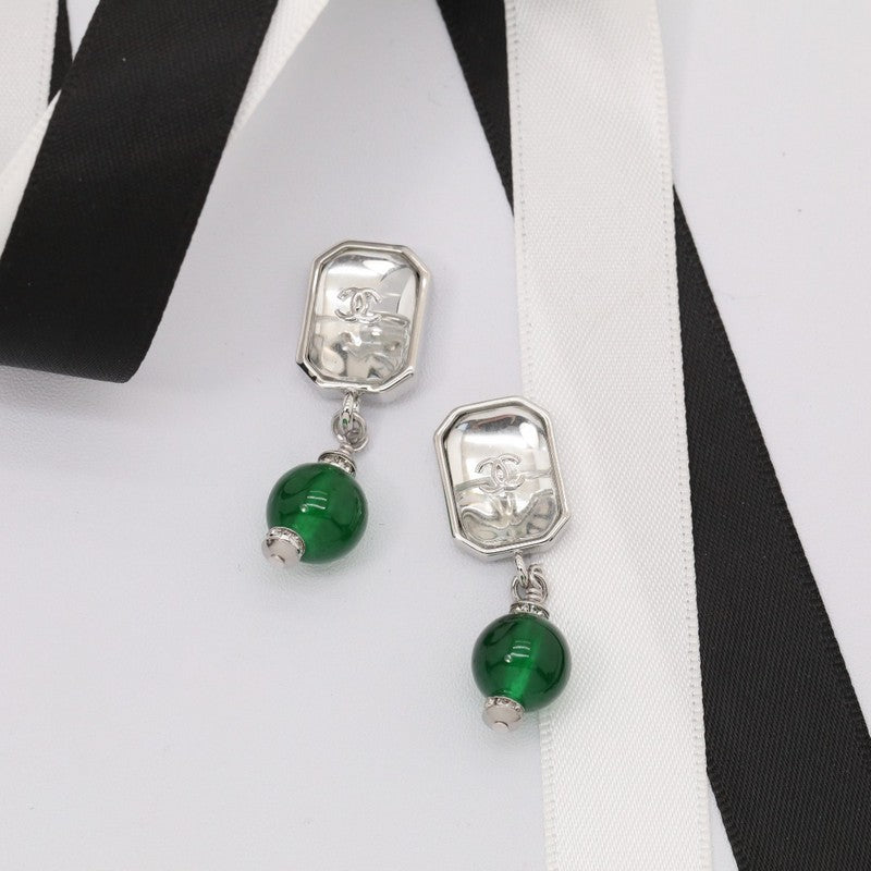 18K CC Emerald Small Drop Earrings