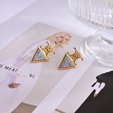 18K CE Coeur Diamond Earrings