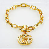 18K GG Interlocking G Gold Bracelet