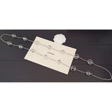 18K CC Crystal Bead Long Necklace