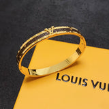 18K Louis Vintage  Leather Bracelet
