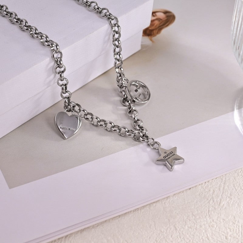18K GG Star Chain Necklace