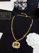 18K GG Pearl Necklace