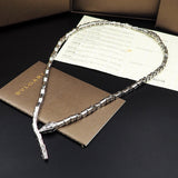 18K BV Serpenti Viper Demi-Pave Diamonds Necklace