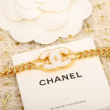 18K CC White Logo Choker Necklace