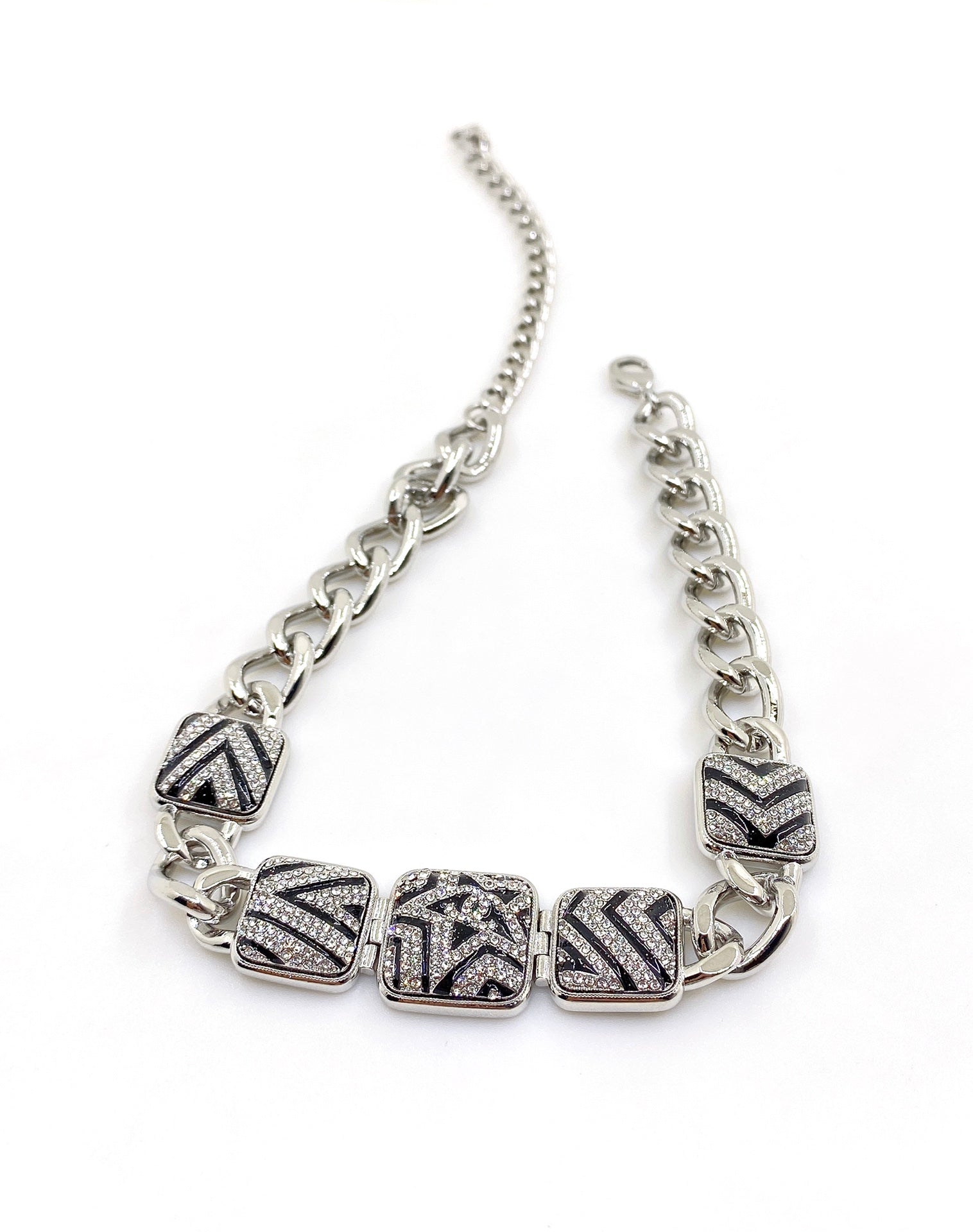 18K CC Star Diamonds Necklace
