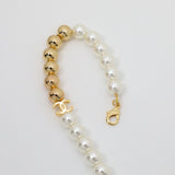 18K CC Pearl Choker Necklace