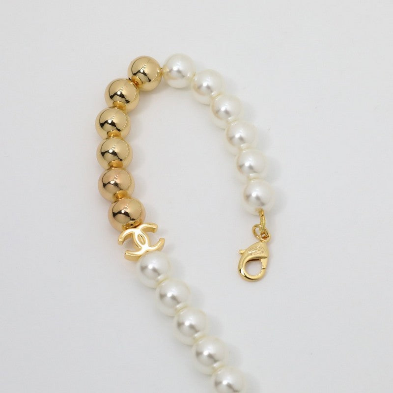 18K CC Pearl Choker Necklace