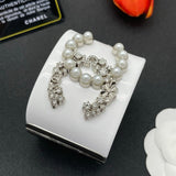 18K CC Pearl & Diamond White Cuff Bracelet