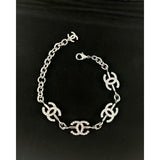 18K CC Gold Diamond Bracelet