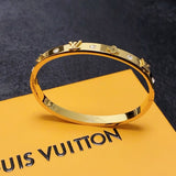 18K Louis Pave Diamond Gold Bracelet