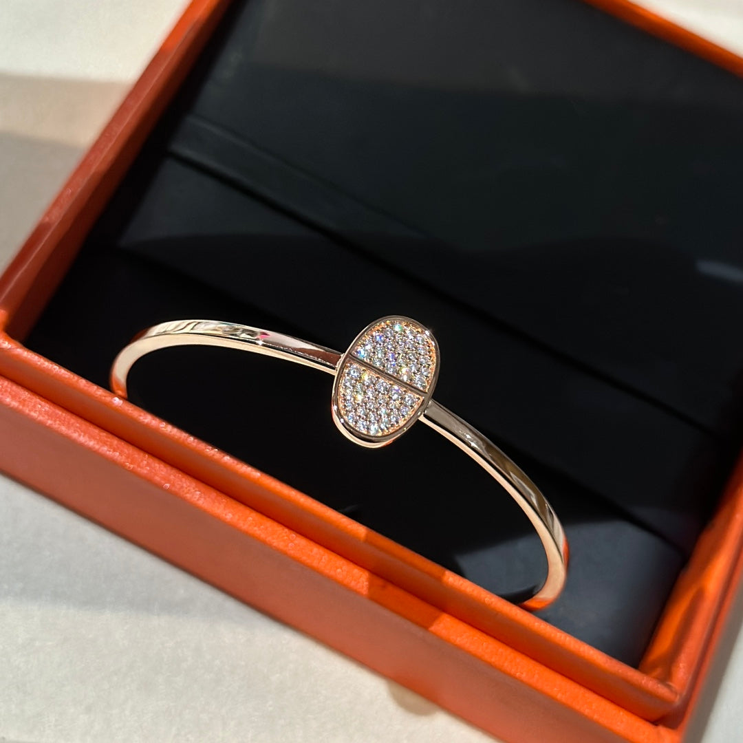 18K Chaine d'Ancre Verso H Bracelet